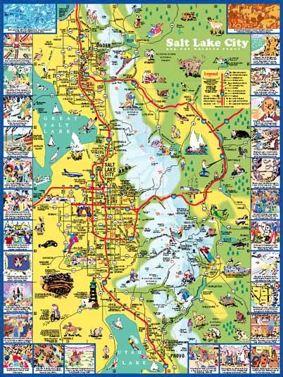 Salt Lake City Visitors Map