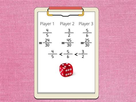 6 Dice Game Ideas For Learning About Fractions Number Dyslexia