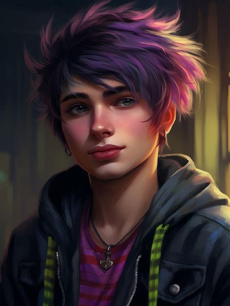 Premium Photo Emo Boy Photo Illustration Of Emo