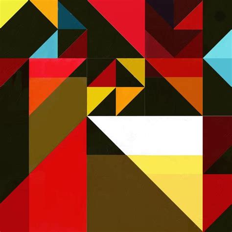 Geometric Abstraction By Rabi Roy Painting Digital Art Limited