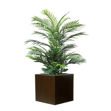 Dalmarko Designs Faux Palm Plant In Metal Planter Perigold