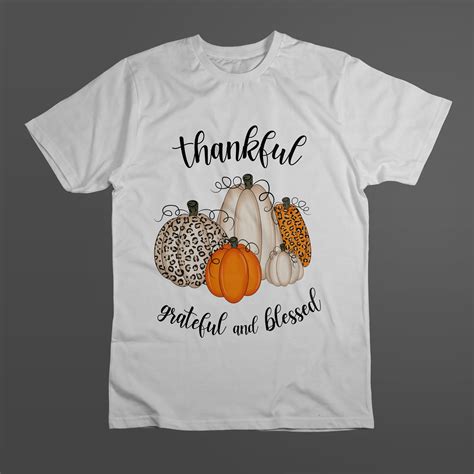 Thankful Grateful Blessed Png Pumpkin Clipart Leopard Pumpkin Autumn