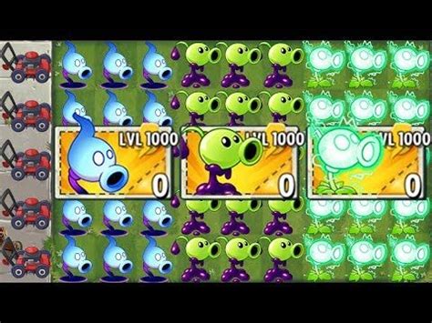 100 NEW Pea Plant LEVEL 1000 Power Up In Plants Vs Zombies 2 Plants