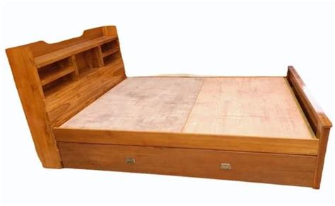 Queen Size Teak Wood Cot Bed Set With Storage At Rs 19000 In Chennai