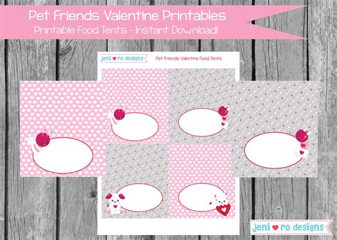 Valentine Party Printables With Free Valentine Cards • Jeni Ro Designs