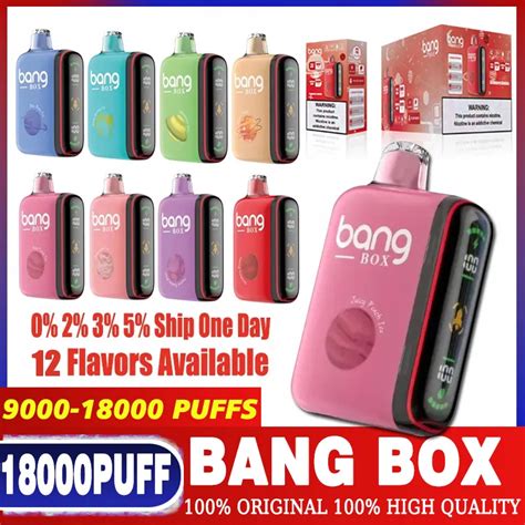 Bang Box 9000 Puffs And Bang Box 18000 Puffs Disposable Vape 0 2 3 5 Puff 9k 28ml Preloaded