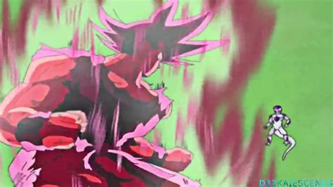 Goku Hace El Kaioken X Y Le Lanza El Kamehameha A Freezer Dragon Ball