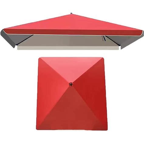 M Rectangulaire Toile Parasol Deporte Auvent De Rechange Pour Parasol