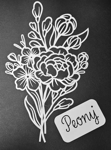 Peony Stencil Pearlywinks