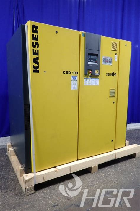 Used Kaeser Kaeser Csd100 Air Compressor Hgr Industrial Surplus