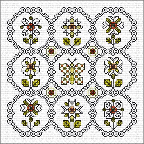 Ljt Blackwork Floral Sampler Blog Lesley Teare