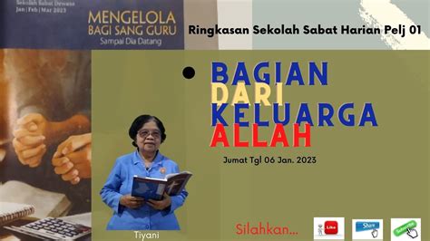 Ringkasan Sekolah Sabat Harian Pelj 01 I Pendalaman Sekolah Sabat I