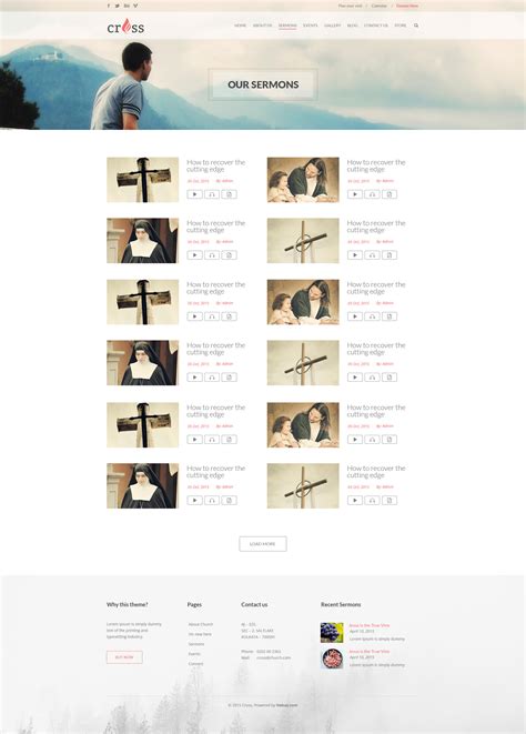 Cross Church Psd Template By Wordpress Studio Themeforest