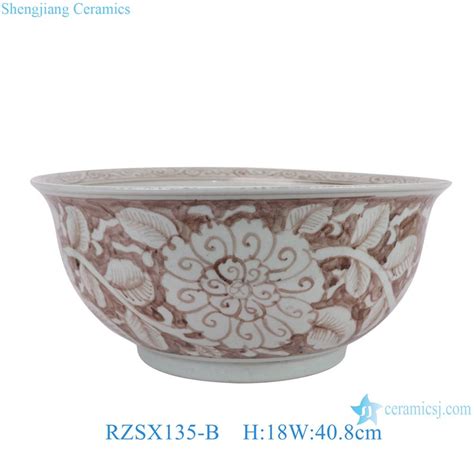 RZSX135 A B Jingdezhen High Quality Hand Painted Flower And Fish