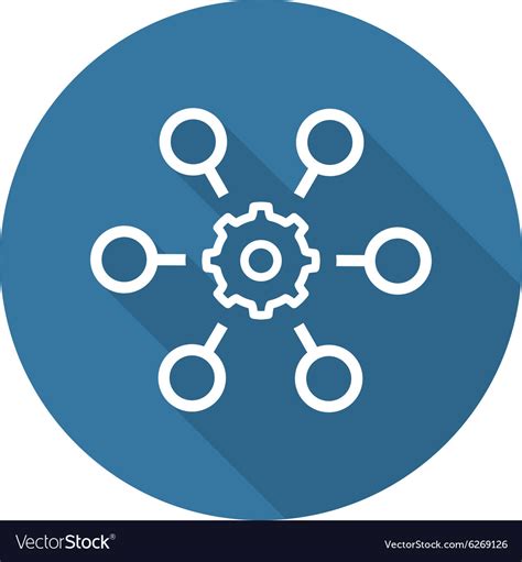 Process Automation Icon Business Concept Flat Vector Image