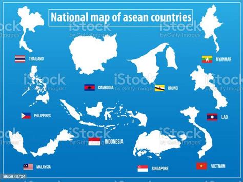 亞洲國家地圖的向量例證向量圖形及更多亞洲圖片 亞洲 南方 印尼 Istock