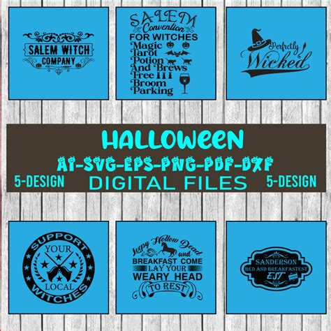 Halloween Svg Bundle Halloween Bundle Witch Svg Ghost Svg Pumpkin