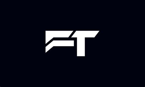 ft logo design initial ft letter logo design monogram vector design