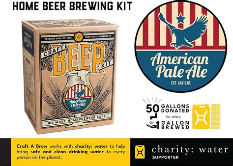 Craft A Brew American Pale Ale Kit de fabricación de cerveza Haz