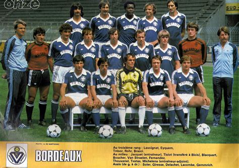 GIRONDINS De BORDEAUX 1980 81 THE VINTAGE FOOTBALL CLUB