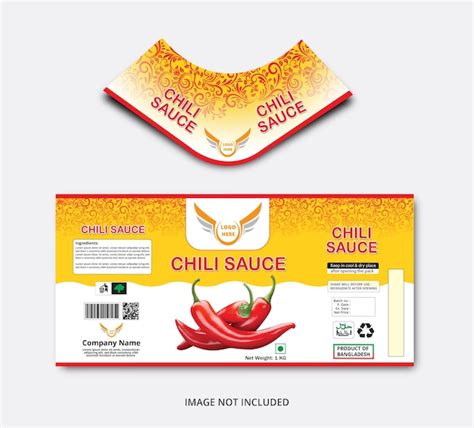 Premium Vector Chili Sauce Label Design Chili Sauce Packaging Design