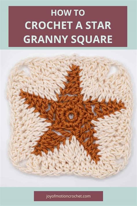 How To Crochet A Star Granny Square Free Easy Step By Step