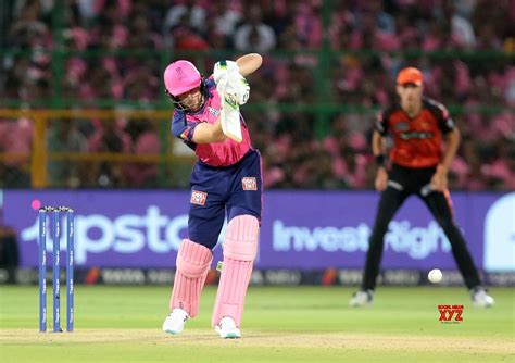 Jaipur : RR's Jos Buttler plays a shot during the IPL 2023 match # ...