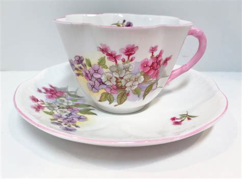 Shelley Stocks Pattern Shelley China Shelley Floral Teacups