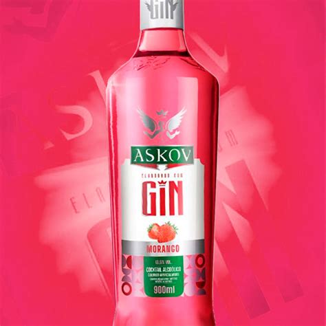 Gin Askov Morango Ml Royal Bebidas