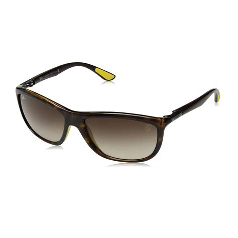 Ray-Ban // Men's Ferrari Edition Rectangular Frame Sunglasses // Dark ...