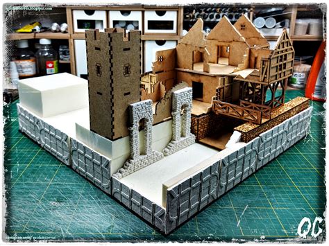 Wip Building Of Ruins Of Mordheim Modular Table