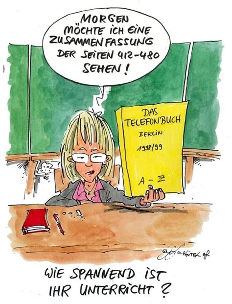 Cartoon Von Michael H Ter Spannender Unterricht