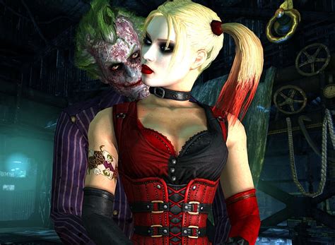 Joker Harley Arkham City Batman Harley Quinn Hd Wallpaper Peakpx