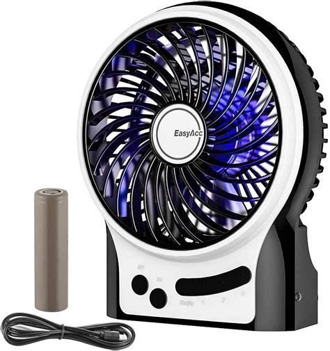 Easyacc Mini Ventilateur De Bureau Ventilateur Personnel Portable En