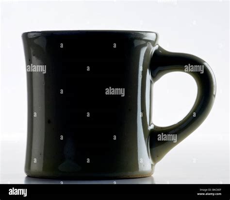 Iconic Ceramic Coffee Mug With Handle On Right Stock Photo Alamy