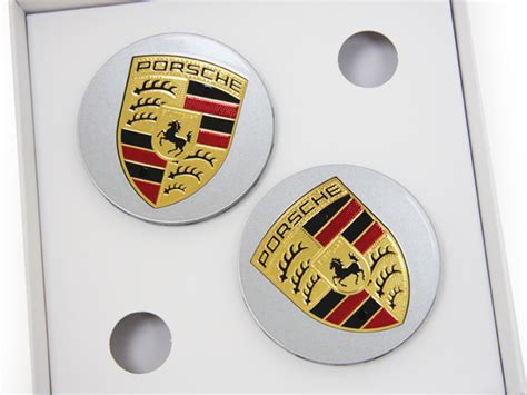 Wheel Caps With Coloured Crest For Porsche Macan Set Of 4 00004460513