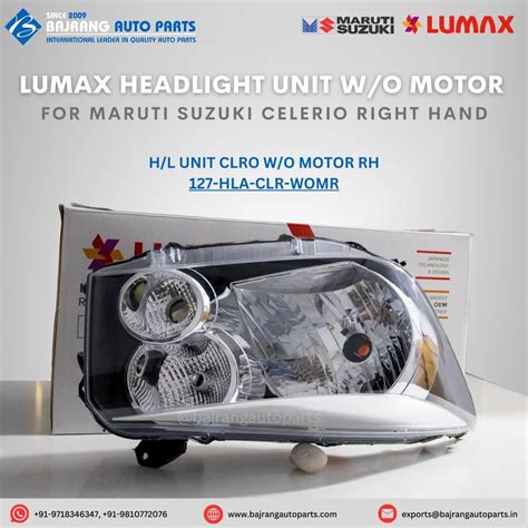 Celerio Maruti Lumax Headlight Unit Without Motor 127HLACLRWOMR