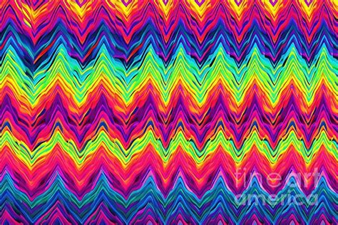 Zigzag Wallpaper Rainbow