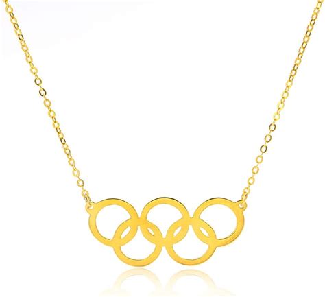 Cedesao Olympics Ring Necklace 2016 Rio Olympics Games