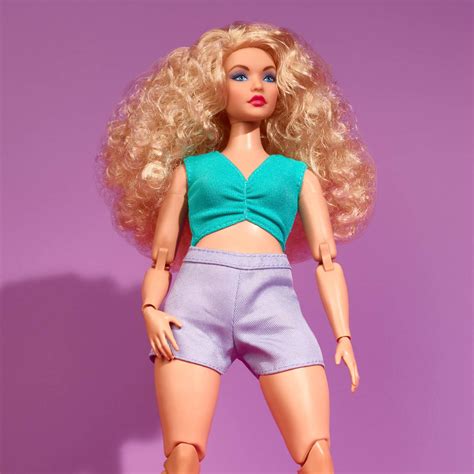 Barbie Looks Doll Curvy Curly Blonde Hair Mattel Creations