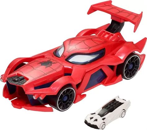 Hot Wheels Spiderman Lanzador Launcher Color Rojo MercadoLibre