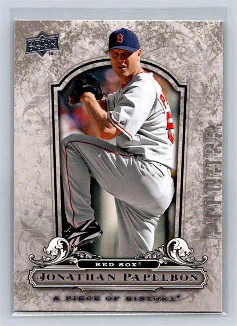 Upper Deck A Piece Of History Jonathan Papelbon Boston Red Sox