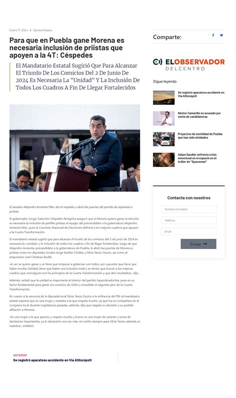 Para que en Puebla gane Morena es necesaria inclusión de priistas que