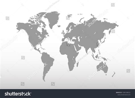 Stock Vektor „political World Map“ Bez Autorských Poplatků 1036108522