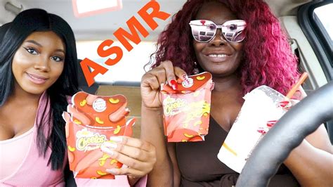 Flamin Hot Mac N Cheetos Whopper Asmr Youtube