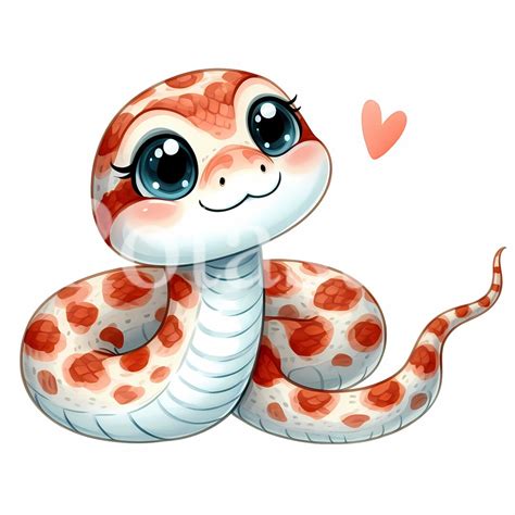 9 Cute Snake Clipart Snake Watercolor Clipart Cute Watercolor Clipart ...