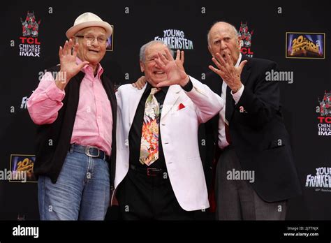 Los Angeles Sep 8 Norman Lear Carl Reiner Max Brooks At The Mel