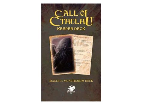 Call Of Cthulhu Malleus Monstrorum Deck Call Of Cthulhu Rpg Keeper Deck