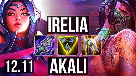 Irelia Vs Akali Mid M Mastery Solo Kills Games