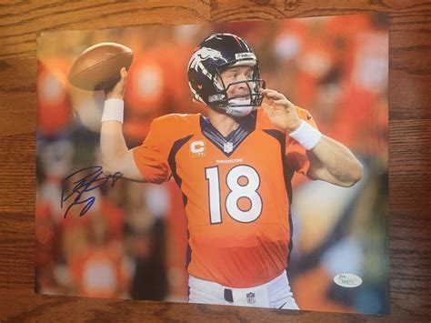 Peyton Manning Autographed Football Memorabilia NFL Merchandise